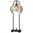 Uttermost Cotulla Metal and Resin Table Lamp in Aged Black and Antique Brass