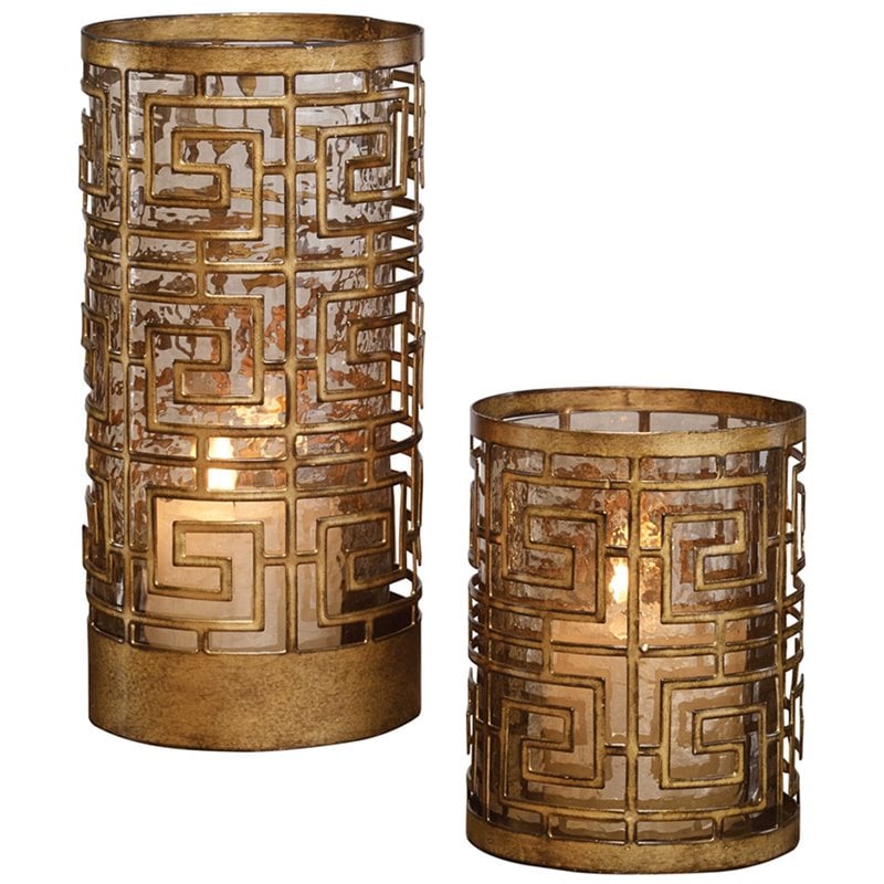 hurricane candle holder set