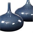 Uttermost Zayan 2-Piece Coastal Style Ceramic Vase Set in Blue