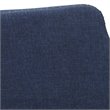 Uttermost Yareena Coastal Wood and Fabric Wingback Accent Chair - Denim Blue/Oak