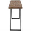 Uttermost Freddy Metal Accent Console Table in Weathered Oak and Aged Black