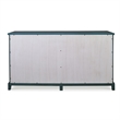 Uttermost Oksana Coastal Wood and Glass Sideboard in Antique Green/Antique White