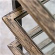Uttermost Olwyn 6-Shelf Iron and Glass Bookcase in Driftwood and Aged Steel