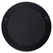 Uttermost Frazier Round Contemporary MDF and Glass Mirror in Dark Gray
