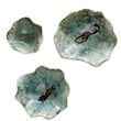 Uttermost Teo Coastal Tamarind Wood Wall Art in Soft Blue Green (Set of 3)