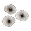 Uttermost Avarie Contemporary Metal and Glass Wall Art in Gold (Set of 3)