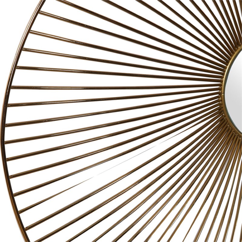 Uttermost Avarie Contemporary Metal and Glass Wall Art in Gold (Set of 3)