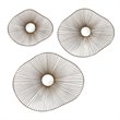Uttermost Avarie Contemporary Metal and Glass Wall Art in Gold (Set of 3)