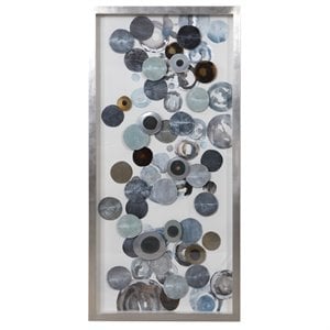 Uttermost Kella Coastal Wood Glass and Iron Shadow Box in Multi-Color