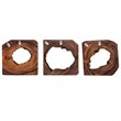 Uttermost Adlai Contemporary Wood Wall Art in Coffee Brown (Set of 6)