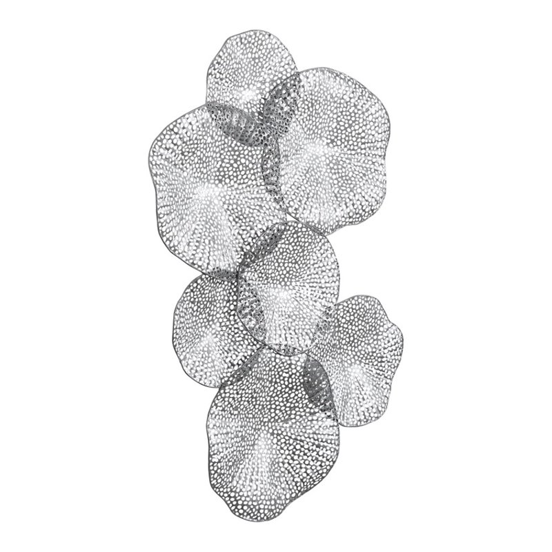 Uttermost Ripley Coastal Iron Metal Wall Art in Metallic Pewter