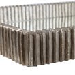 Uttermost Talmage Polyresin and MDF Wood Mirrored Tray in Silver Leaf