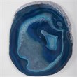 Uttermost Kalia Coastal Agate Stone Glass and Fabric Shadow Box in Blue