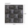 Uttermost Pickford Farmhouse Fir Wood and MDF Wall Decor in Aged Gray