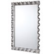 Uttermost Haya Iron Metal and MDF Wood Vanity Mirror in Silver Leaf