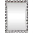 Uttermost Haya Iron Metal and MDF Wood Vanity Mirror in Silver Leaf