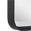 Uttermost Croften Iron and MDF Wood Vanity Mirror in Matte Black