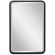 Uttermost Croften Iron and MDF Wood Vanity Mirror in Matte Black