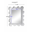 Uttermost Sea Coral Coastal Glass and Resin Mirror in Matte White
