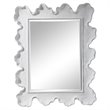Uttermost Sea Coral Coastal Glass and Resin Mirror in Matte White