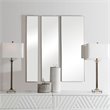 Uttermost Rowling Modern Metal MDF and Glass Mirror in Gold Leaf (Set of 3)