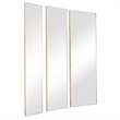 Uttermost Rowling Modern Metal MDF and Glass Mirror in Gold Leaf (Set of 3)