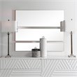 Uttermost Rowling Modern Metal MDF and Glass Mirror in Gold Leaf (Set of 3)