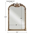 Uttermost Jacqueline Traditional Urethane Vanity Mirror in Gold