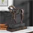 Uttermost Titan Farmhouse Polyresin Horse Sculpture in Antique Bronze