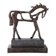 Uttermost Titan Farmhouse Polyresin Horse Sculpture in Antique Bronze