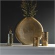 Uttermost Gretchen Contemporary Aluminum Vase in Gold Finish