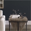 Uttermost Harlan Contemporary Aluminum Objects in Black Nickel/Gray (Set of 2)