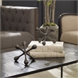 Uttermost Harlan Contemporary Aluminum Objects in Black Nickel/Gray (Set of 2)