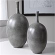 Uttermost Riordan Ceramic Vase in Marbled Black and White (Set of 2)