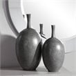 Uttermost Riordan Ceramic Vase in Marbled Black and White (Set of 2)