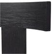 Uttermost Idris Modern Solid Wood and Fabric Armless Chair in Charcoal Black