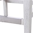Uttermost Brazos Contemporary Wood and Fabric Counter Stool in Aged White