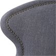 Uttermost Biscay Wood Iron and Fabric Swivel Chair in Charcoal Gray