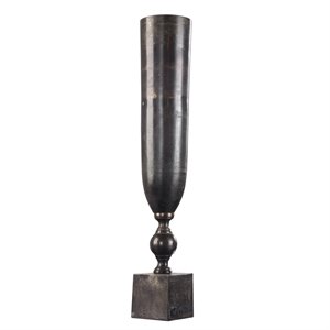 uttermost kaylie aluminum vase in black nickel
