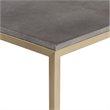 Uttermost Trebon Modern Faux Shagreen and MDF Coffee Table in Brushed Brass
