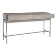 Uttermost Kamala Oak MDF and Stainless Steel Console Table in Mushroom Gray