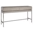 Uttermost Kamala Oak MDF and Stainless Steel Console Table in Mushroom Gray