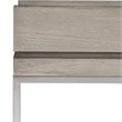Uttermost Kamala Oak MDF and Stainless Steel Console Table in Mushroom Gray