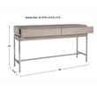 Uttermost Kamala Oak MDF and Stainless Steel Console Table in Mushroom Gray