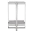 Uttermost Arnaut Steel and MDF Wood Accent Table in Milk White