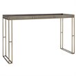 Uttermost Cardew Modern PU Steel and MDF Console Table in Charcoal Gray