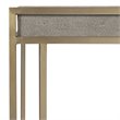 Uttermost Cardew Modern PU Steel and MDF Console Table in Charcoal Gray