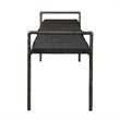 Uttermost Chandos Modern Iron and Wood Bench in Dark Gray/Silver