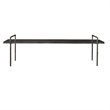 Uttermost Chandos Modern Iron and Wood Bench in Dark Gray/Silver