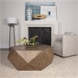 Uttermost Volker Modern Style MDF Wood Coffee Table in Honey Brown/Gray